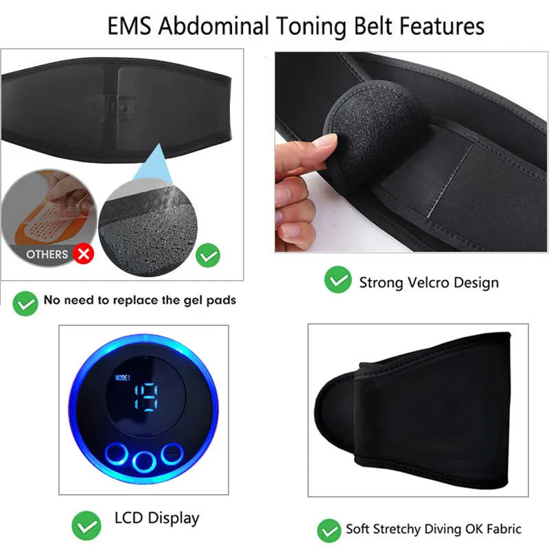 Electric Abdominal Toning Belt