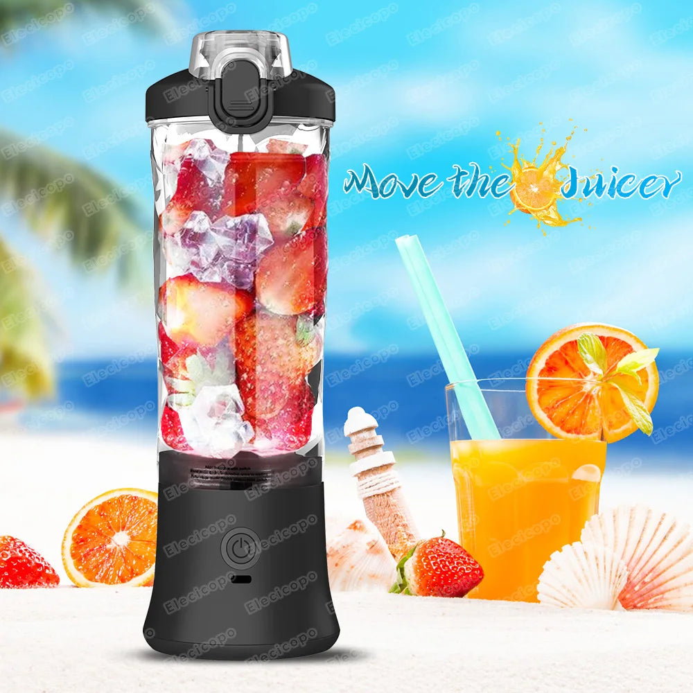 Portable USB Rechargeable Fruit Juicer Blender