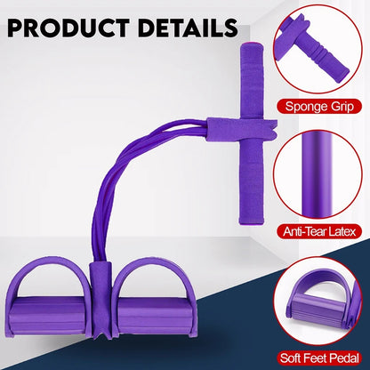 6-Tube Elastic Yoga Pedal Puller