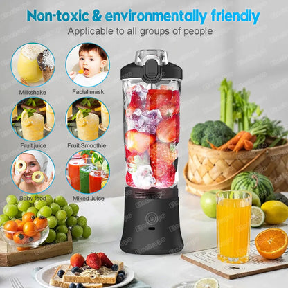 Portable USB Rechargeable Fruit Juicer Blender